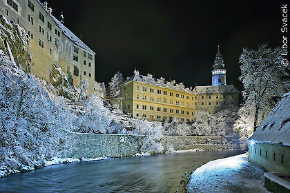Schloss Krummau im Winter